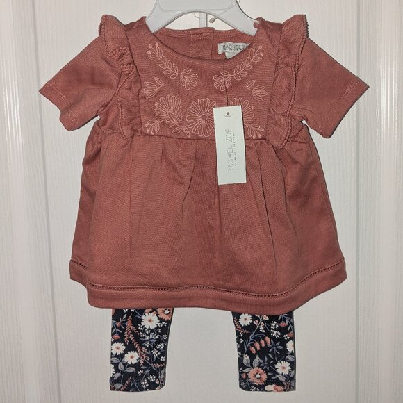 NWT Rachel Zoe Baby Girl's top & pants set, 3-6 months - Picture 1 of 4